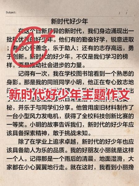 美好的少年词语有哪些_如何用在作文里