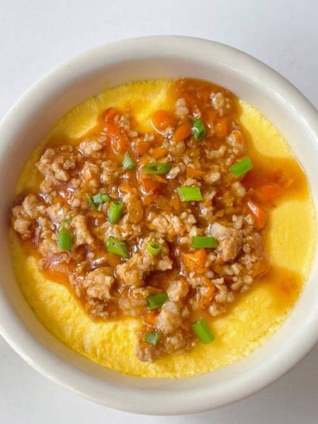 肉末炖蛋怎么做_肉末炖蛋蒸多久才嫩滑