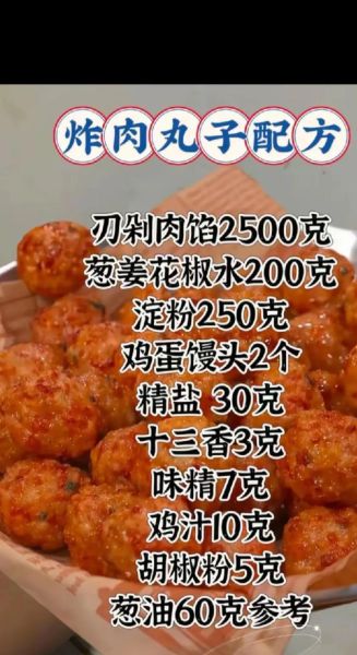 炸肉丸子怎么做_炸肉丸子配方比例