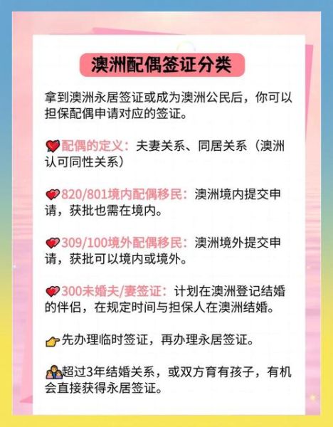 澳大利亚家庭移民条件_如何申请配偶签证