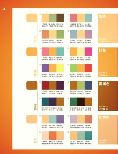橙红色有哪些颜色名称_橙红色配色禁忌