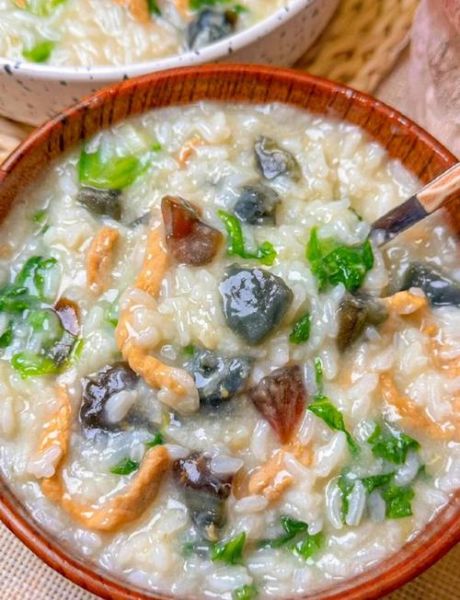 皮蛋粥不放肉怎么做好吃_皮蛋粥不放肉做法窍门