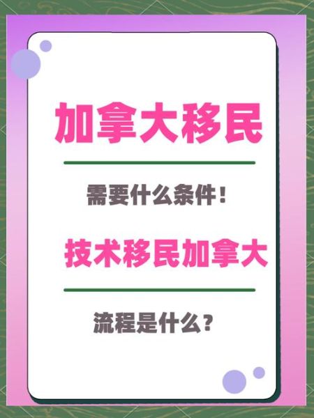 怎样技术移民加拿大_技术移民加拿大需要什么条件