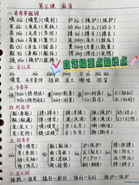 麻雀怎么理解词语_麻雀理解词语的方法