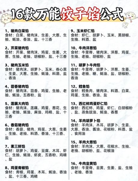 根据什么饺填词语_饺子馅料怎么搭配
