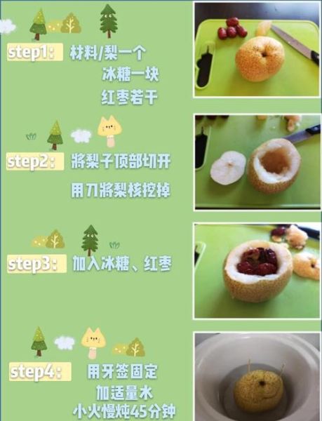 止咳冰糖雪梨怎么做_冰糖雪梨止咳做法步骤