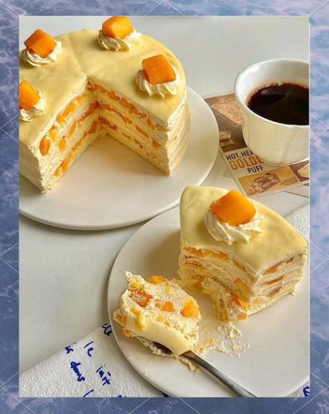 新手怎么做芒果千层蛋糕_芒果千层蛋糕做法详细步骤