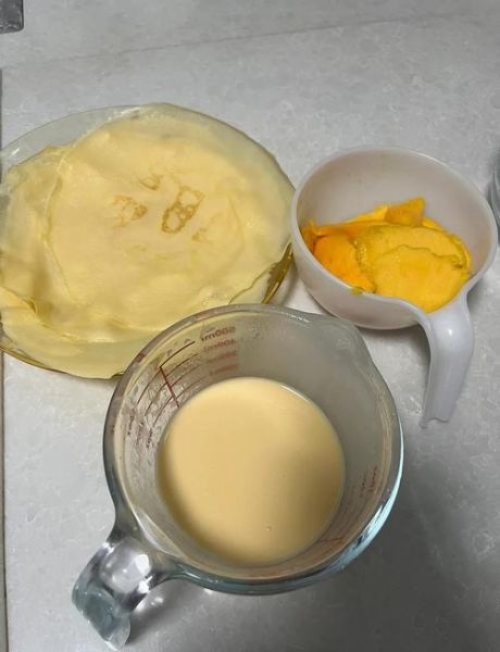 新手怎么做芒果千层蛋糕_芒果千层蛋糕做法详细步骤