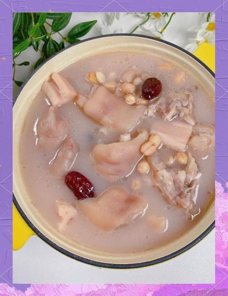 花生猪脚汤的做法_猪脚汤怎么炖才软糯