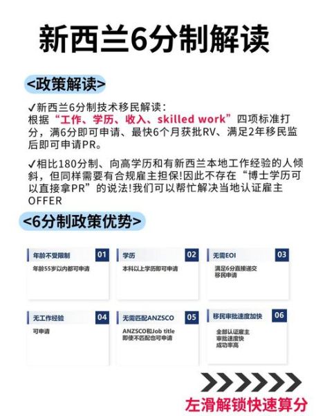 新西兰移民评分表_如何提高分数