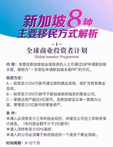 移民新加坡需要什么条件_新加坡移民条件有哪些