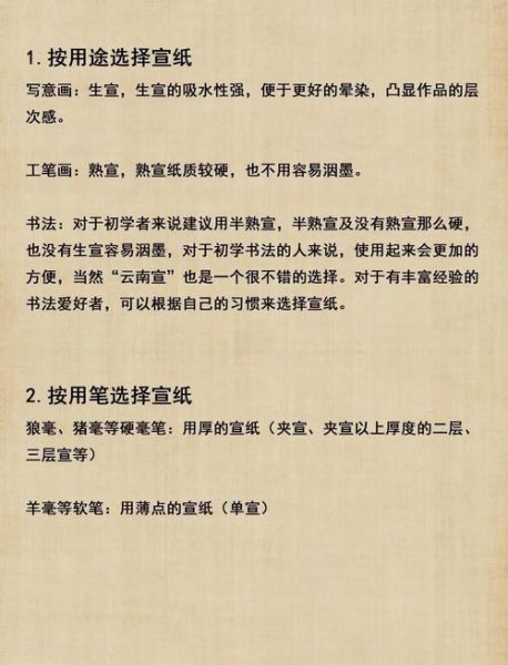 初学者如何选毛笔_书法入门用什么宣纸