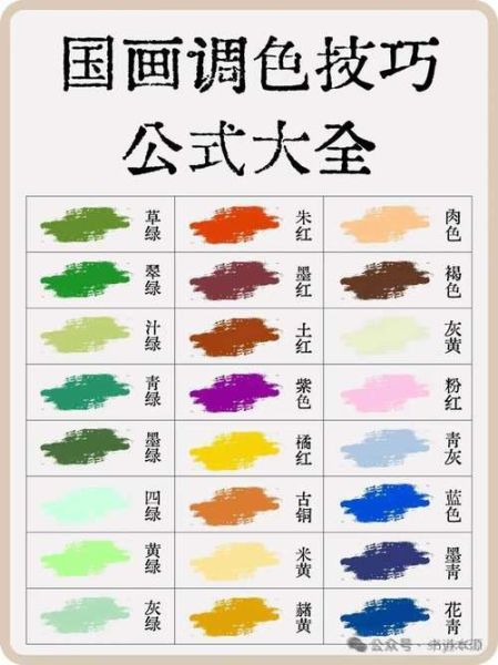 国画颜色名称有哪些_如何调出传统色