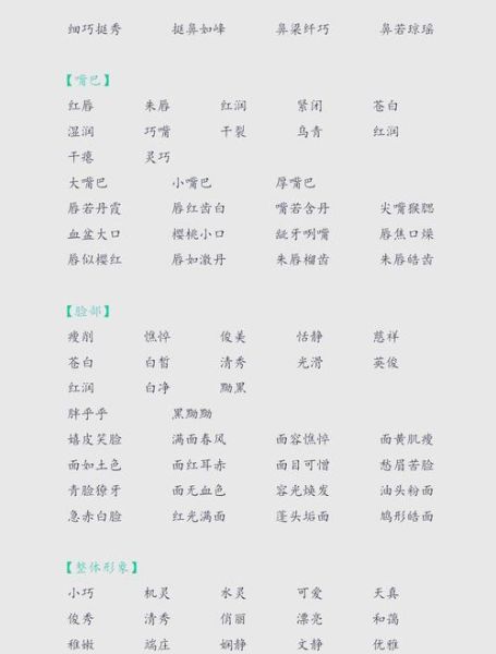 如何描写人物外貌_外貌描写常用词语有哪些