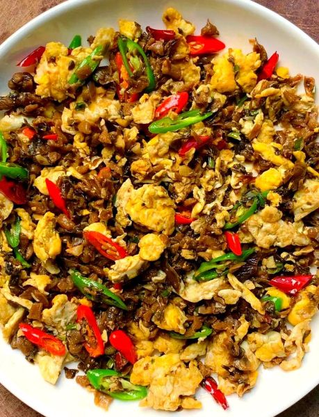 外婆菜炒鸡蛋怎么做_外婆菜炒鸡蛋家常做法