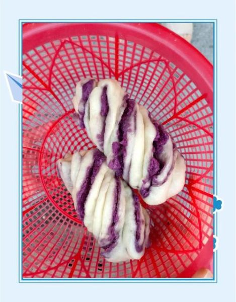 紫薯花卷最简单的做法_新手一次成功