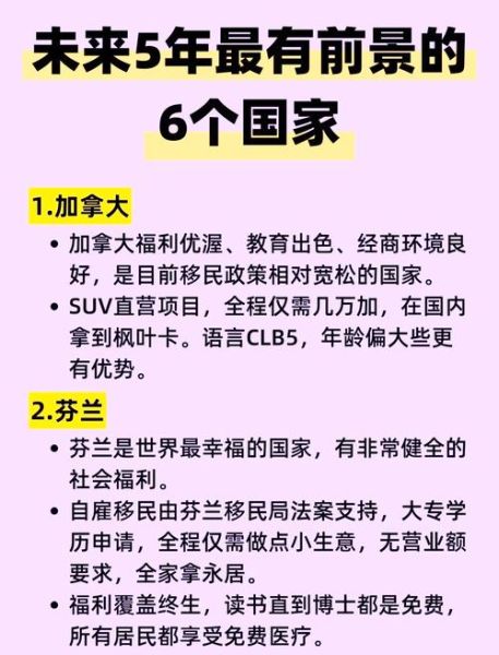 移民去哪好_哪个国家适合长期定居
