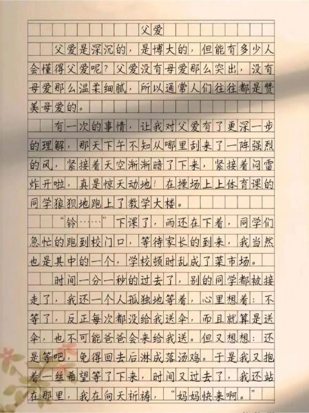 父爱是什么_父爱怎么表达