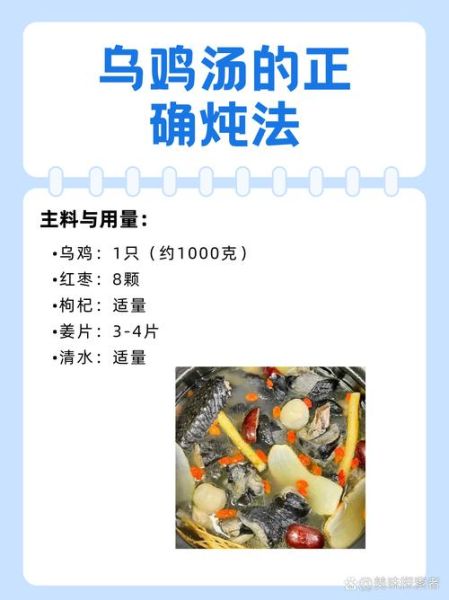乌鸡汤怎么炖好喝_乌鸡汤的做法步骤
