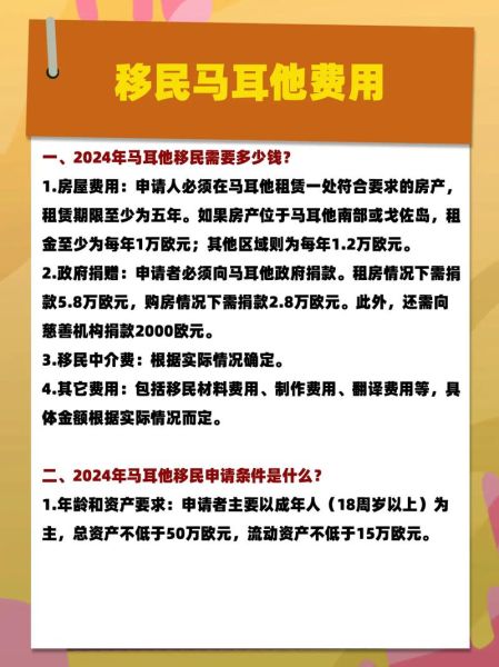 马耳他移民需要多少钱_马耳他移民条件2024