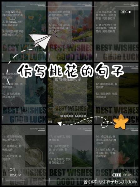 桃花仿写词语有哪些_如何写出意境优美的桃花仿写句