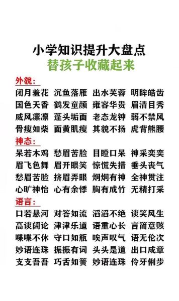 外貌描写有哪些词语_如何描写人物外貌