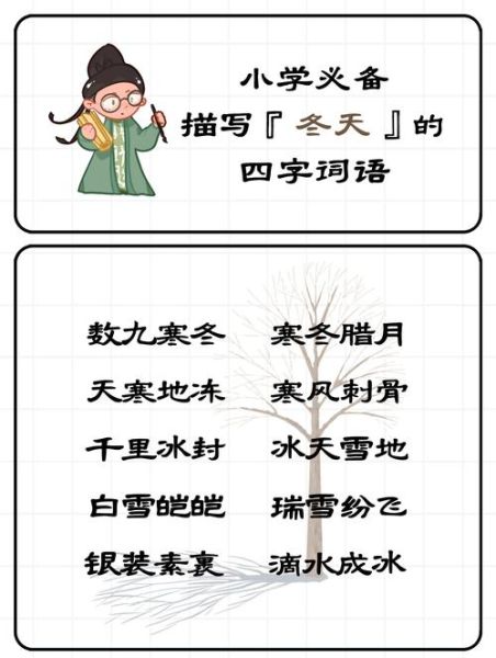 冬天有哪些四字词语_冬天两字词语大全