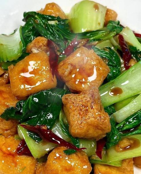 青菜炒豆腐怎么炒不碎_青菜炒豆腐家常做法