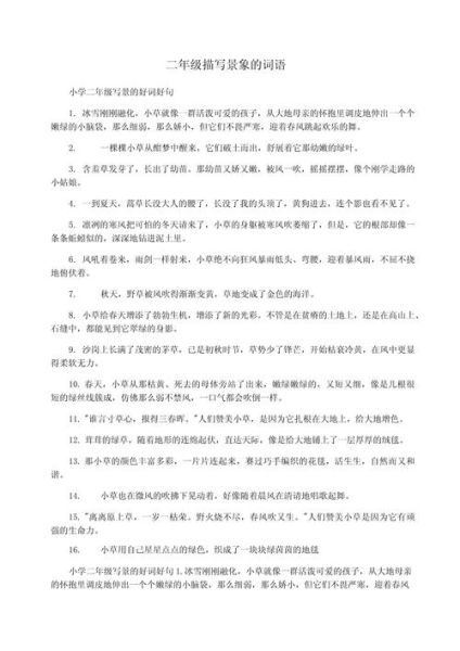 场面描写怎么写_场面描写有哪些常用词语