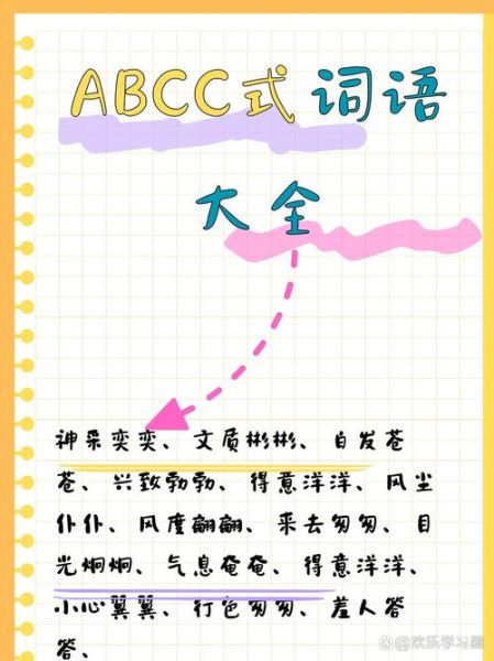 什么是ABCC式环境词语_有哪些例子