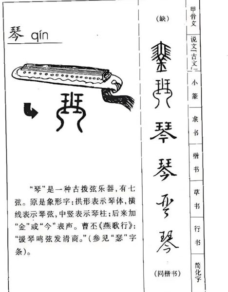 琴组词语有哪些_四字词语大全