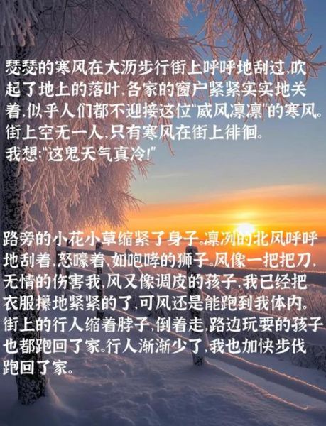 寒风搭配什么词语_寒风怎么形容更生动