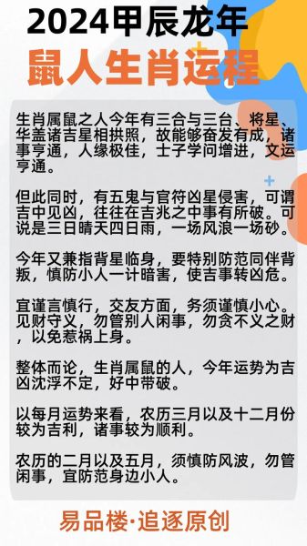 鼠年属龙运势怎么样_2024年财运事业感情全解析
