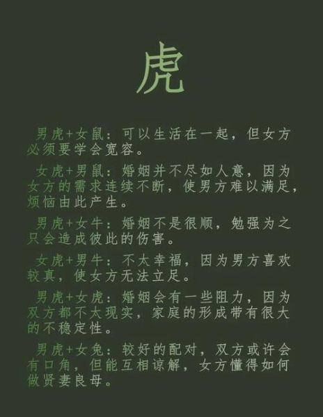 虎相合属相有哪些_属虎最配生肖是谁