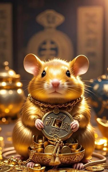 鼠属相图片_鼠年吉祥物高清壁纸