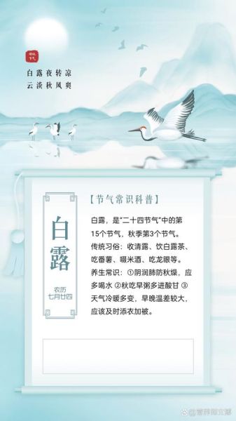 白露节气运势如何_2017年白露宜忌事项