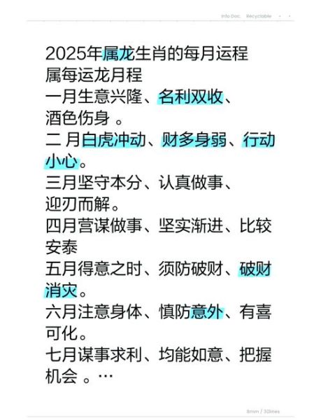 属龙2025运势_属龙人2025年财运如何