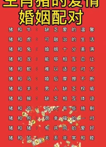 属猪女和什么属相最配_属猪女婚姻最佳配对