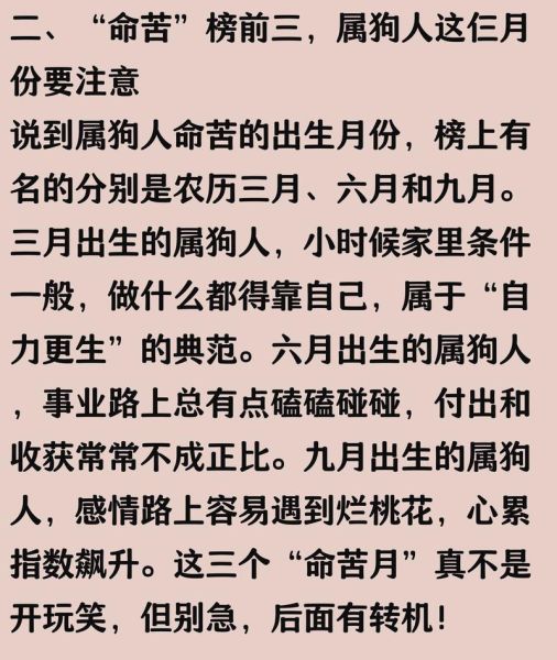 狗属相几月份出生好_农历几月狗最有福气