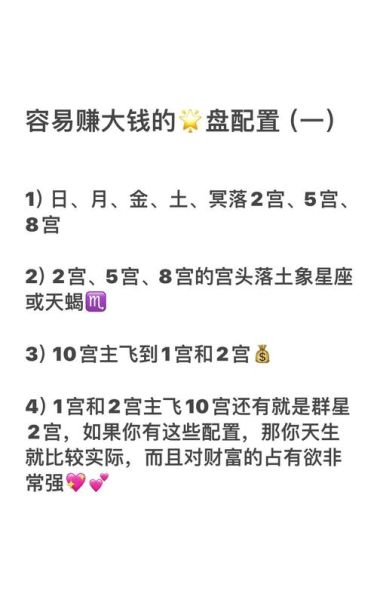 如何通过星盘看财运_星盘里哪些配置预示暴富