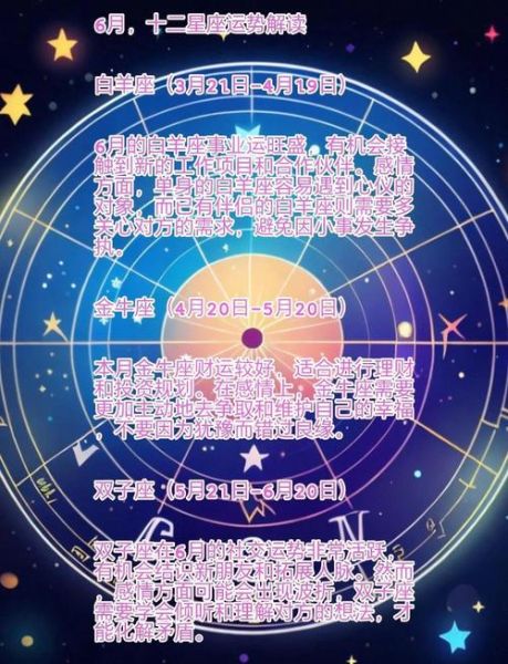 猫石对话6月运势_2024年6月星座运势解析
