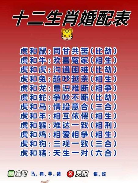 十二属相皮肉格表怎么用_生肖皮肉格对照表详解