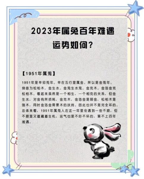 2023年属兔运势如何_属兔人2023年财运好吗